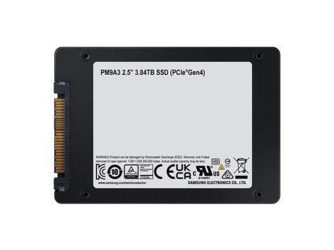Dysk SSD Samsung PM9A3 3,84 TB 2.5" PCI Express 4.0 NVMe V-NAND TLC