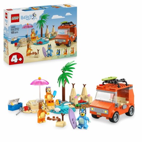 Zestaw do budowania Lego 11202 Bluey's Beach & Family Car Trip 133 Części