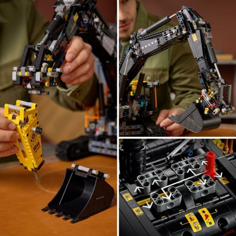 Zestaw do budowania Lego 42215 Volvo EC500 Hybrid Excavator 2359 Części