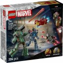 Zestaw do budowania Lego 76320 Iron Man & War Machine VS Hammer Drones 204 Części