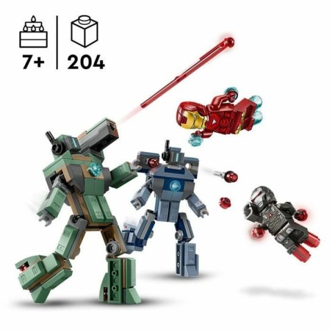 Zestaw do budowania Lego 76320 Iron Man & War Machine VS Hammer Drones 204 Części