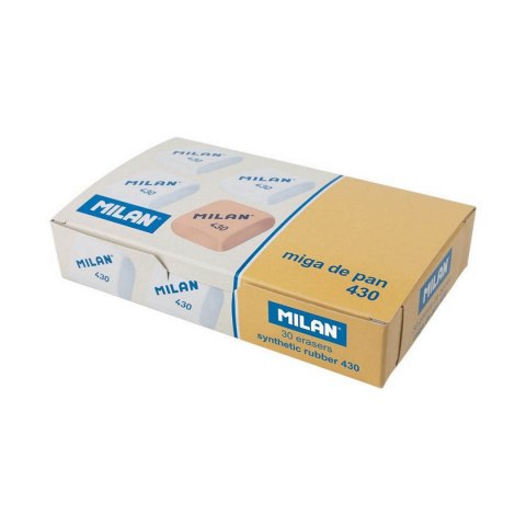 Zestaw gumek do ścierania Milan GOMA 430 MIGA DE PAN 30 Części (25 Sztuk)