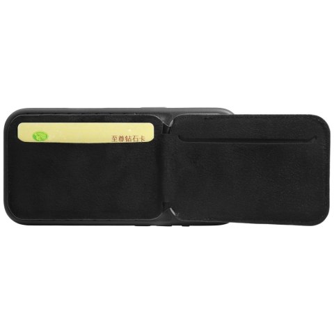 Audi Leather Wallet Card Slot Standczarny/black MagSafe AU-MSCH-GT/D3-BK