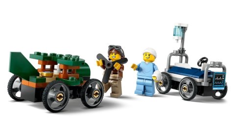 LEGO City 60459 - Zestaw wyścigówek: samolot kontra łóżko szpitalne
