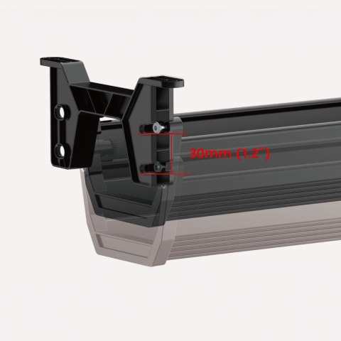 MACLEAN ORGANIZER PODBIURKOWY NA KABLE/ PRZEDŁUŻACZ MACLEAN, MAX. OBCIĄŻENIE 5KG, CARNY MC-106 B