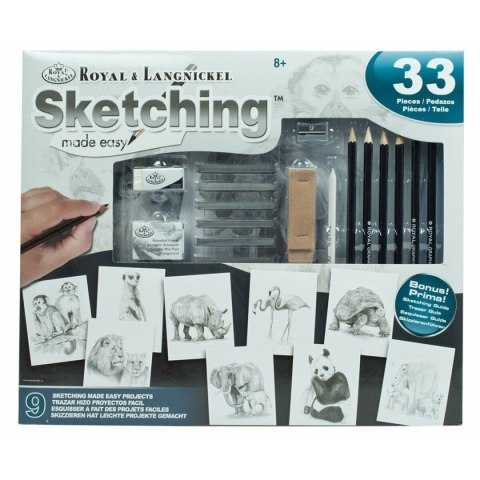 Zestaw do rysowania Royal & Langnickel SKETCHING MADE EASY 33 Części
