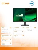 Monitor E2725HM 27 LED VA 1920x1080/16:9/DP/VGA/3Y