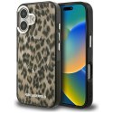 Etui Karl Lagerfeld IML Leopard Pattern MagSafe do iPhone 16 brązowy