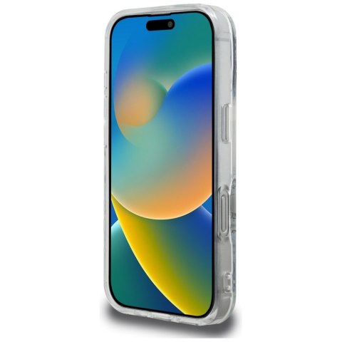 Etui Karl Lagerfeld IML Multi K&C Head Pattern do iPhone 16 Pro Max przezroczysty