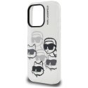 Etui Karl Lagerfeld IML Multi K&C Head Pattern do iPhone 16 Pro Max przezroczysty