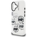 Etui Karl Lagerfeld IML Multi K&C Head Pattern do iPhone 16 przezroczysty