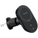 Uchwyt samochodowy z ładowarką bezprzewodową PITAKA MagEZ Pro 2 Qi2 15W NFC Magsafe czarno szary