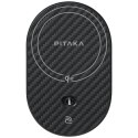 Uchwyt samochodowy z ładowarką bezprzewodową PITAKA MagEZ Pro 2 Qi2 15W NFC Magsafe czarno szary