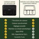 Frytkownica na gorące powietrze Cuisinart AFD10XBLE Czarny 2400 W 10,4 L