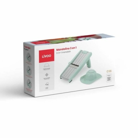 Tarka mandolinowa 3 w 1 Livoo Kolor Zielony Srebrzysty