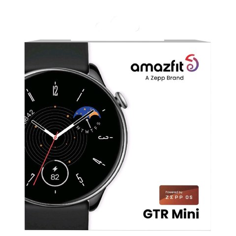 Amazfit GTR Mini 3,25 cm (1.28") AMOLED 42 mm Cyfrowy 416 x 416 px Ekran dotykowy Czarny, Srebrny GPS
