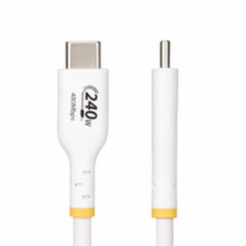 Kabel USB Startech USB2EPR2MW Biały 2 m