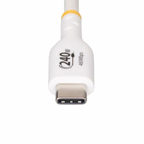 Kabel USB Startech USB2EPR2MW Biały 2 m
