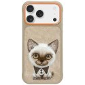 Etui Nimmy Big Eyed Pet 2.0 Cat do iPhone 17 Pro Max beżowy