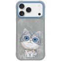Etui Nimmy Big Eyed Pet 2.0 Cat do iPhone 17 Pro Max szary