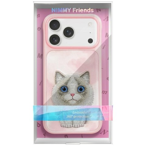 Etui Nimmy Big Eyed Pet 2.0 Cat do iPhone 17 różowy