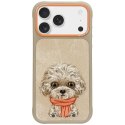 Etui Nimmy Big Eyed Pet 2.0 Dog do iPhone 17 Pro Max beżowy