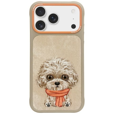 Etui Nimmy Big Eyed Pet 2.0 Dog do iPhone 17 Pro beżowy