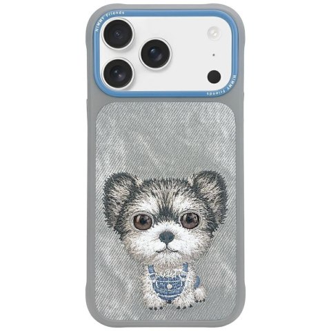 Etui Nimmy Big Eyed Pet 2.0 Dog do iPhone 17 Pro szary