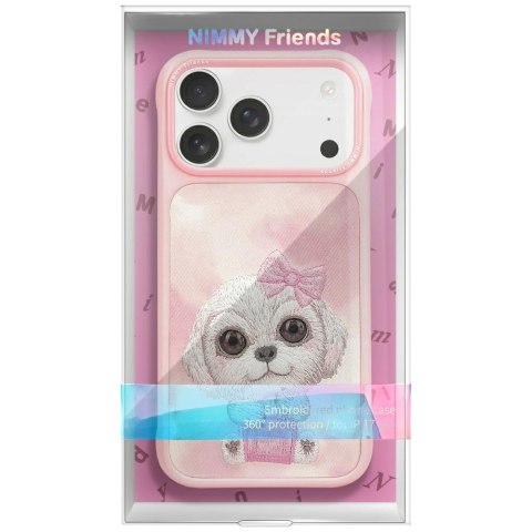Etui Nimmy Big Eyed Pet 2.0 Dog do iPhone 17 różowy