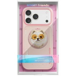Etui Nimmy Glasses Cool Dog MagSafe do iPhone 17 różowy