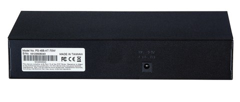 Intellinet 560764 łącza sieciowe Fast Ethernet (10/100) Obsługa PoE Czarny