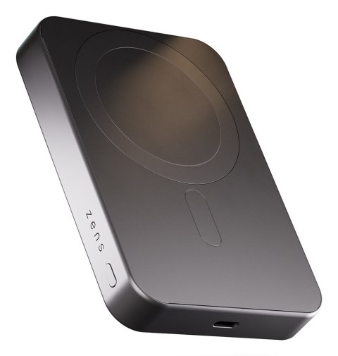 ZENS Slim Qi2 Aluminium Powerbank - magnetyczny powerbank 10000 mAh kompatybilny z MagSafe i Qi2 (black)