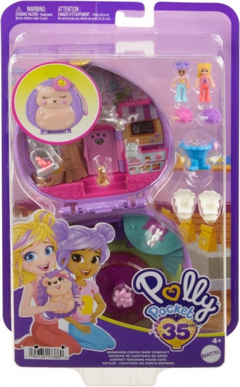 Zestaw figurek Polly Pocket Kawiarenka jeżyka Zestaw kompaktowy