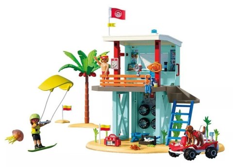 Zestaw z figurkami My Life 71903 Wieża ratownicza i plażowy samochód buggy