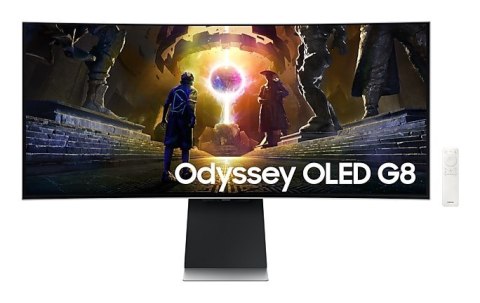 Samsung LS34DG850SUXDU monitor komputerowy 86,4 cm (34") 3440 x 1440 px OLED Srebrny