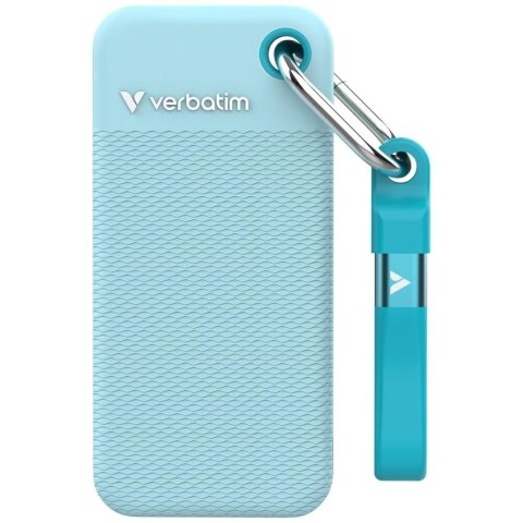 Dysk Zewnętrzny Verbatim Pocket SSD 1TB USB-C 3.2 gen.2 czarny-polarny niebieski 32324