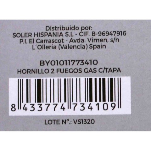 Gazowa kuchenka turystyczna Algon Z pokrywką Biały 4400 W 55 x 7 x 32 cm (2 Sztuk)