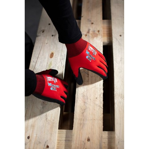 Rękawice Robocze Wonder Grip Czerwony Nitryl - 11
