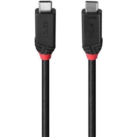 Kabel USB-C na USB-C LINDY 37001 Czarny 1 m