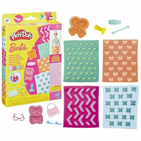 Zabawa z Plasteliną Play-Doh BArbie Pearls & Bows Wielokolorowy