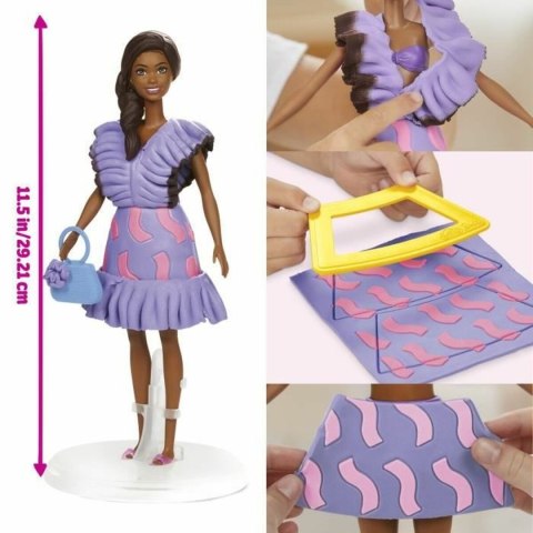Zabawa z Plasteliną Play-Doh Barbie Fashionista Ruffles Wielokolorowy 730 g