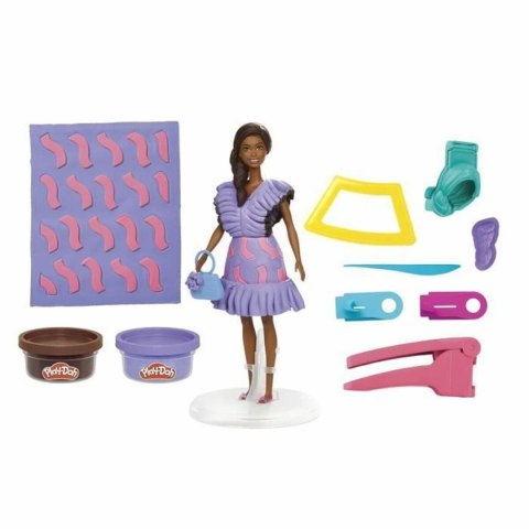 Zabawa z Plasteliną Play-Doh Barbie Fashionista Ruffles Wielokolorowy 730 g