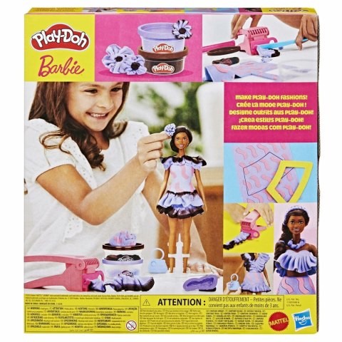 Zabawa z Plasteliną Play-Doh Barbie Fashionista Ruffles Wielokolorowy 730 g