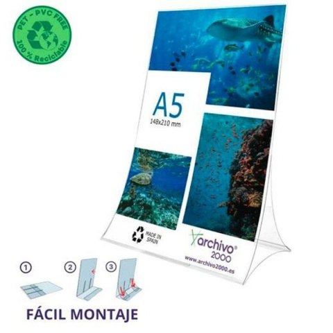 Ekspozytor na ladę Archivo 2000 Przezroczysty A5 PET