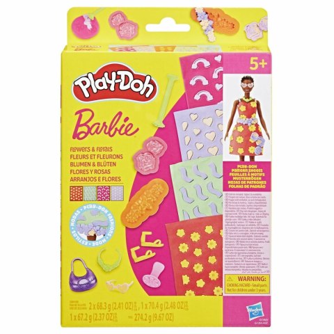 Zabawa z Plasteliną Play-Doh Barbie FLowers & Florals Wielokolorowy