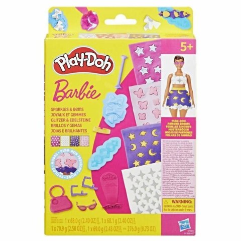 Zabawa z Plasteliną Play-Doh Barbie Sparkles & Gems Wielokolorowy