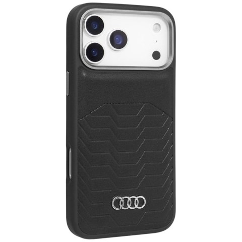 Etui Audi GT Synthetic Leather MagSafe do iPhone 17 Pro czarny