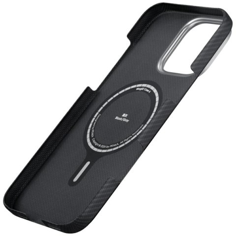Etui PITAKA Ultra-Slim MagSafe do iPhone 16 Pro Max czarno szary