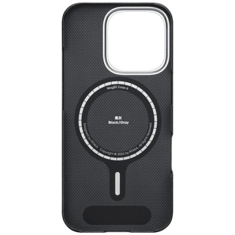 Etui PITAKA Ultra-Slim MagSafe do iPhone 16 Pro czarno szary
