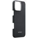Etui PITAKA Ultra-Slim MagSafe do iPhone 16 Pro czarno szary